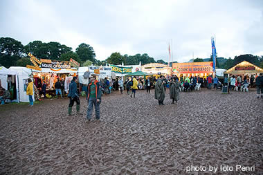  Iolo Penri photographs the mud at the 2007 Green Man Festival, in Brecon, Wales.