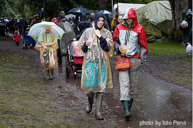  Rain at the 2007 Green Man Festival, in Brecon, Wales.