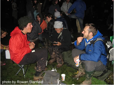 Fun and Mud at the 2007 Green Man Festival, in Brecon, Wales.