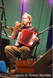 Thistle Town onstage at the 2007 Green Man Festival.